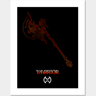 Warrior Fantasy Job Weapon Posters and Art